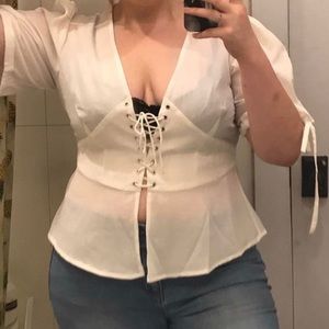 ASOS Corset Lace Up Top
